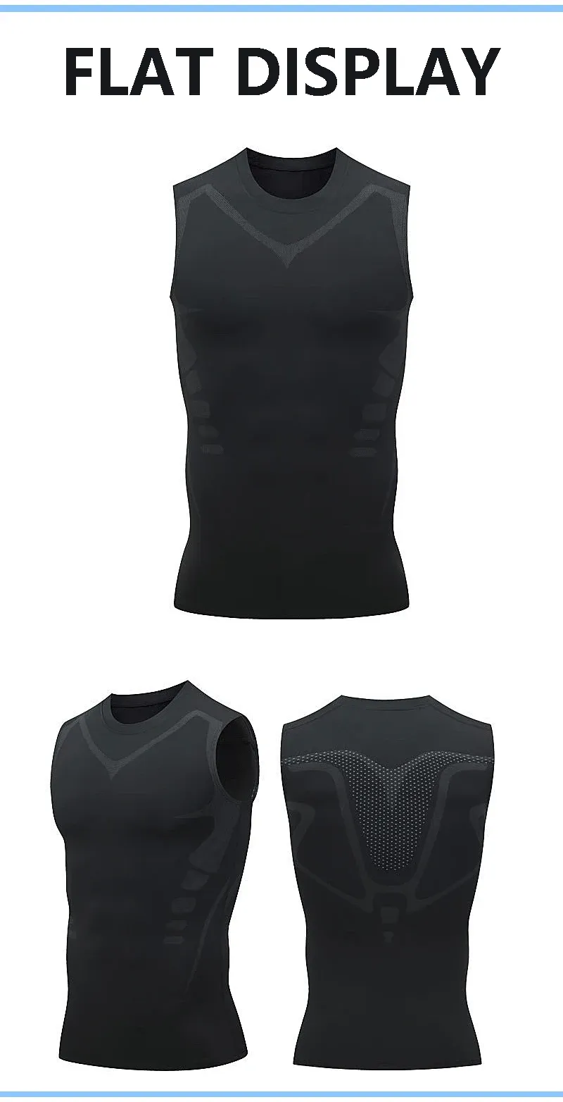 Men's Sci-Fi Print Quick Dry Vest | Casual Round Neck Elastic Sports T-Shirt for Summer Fitness & Beach showcase 8
