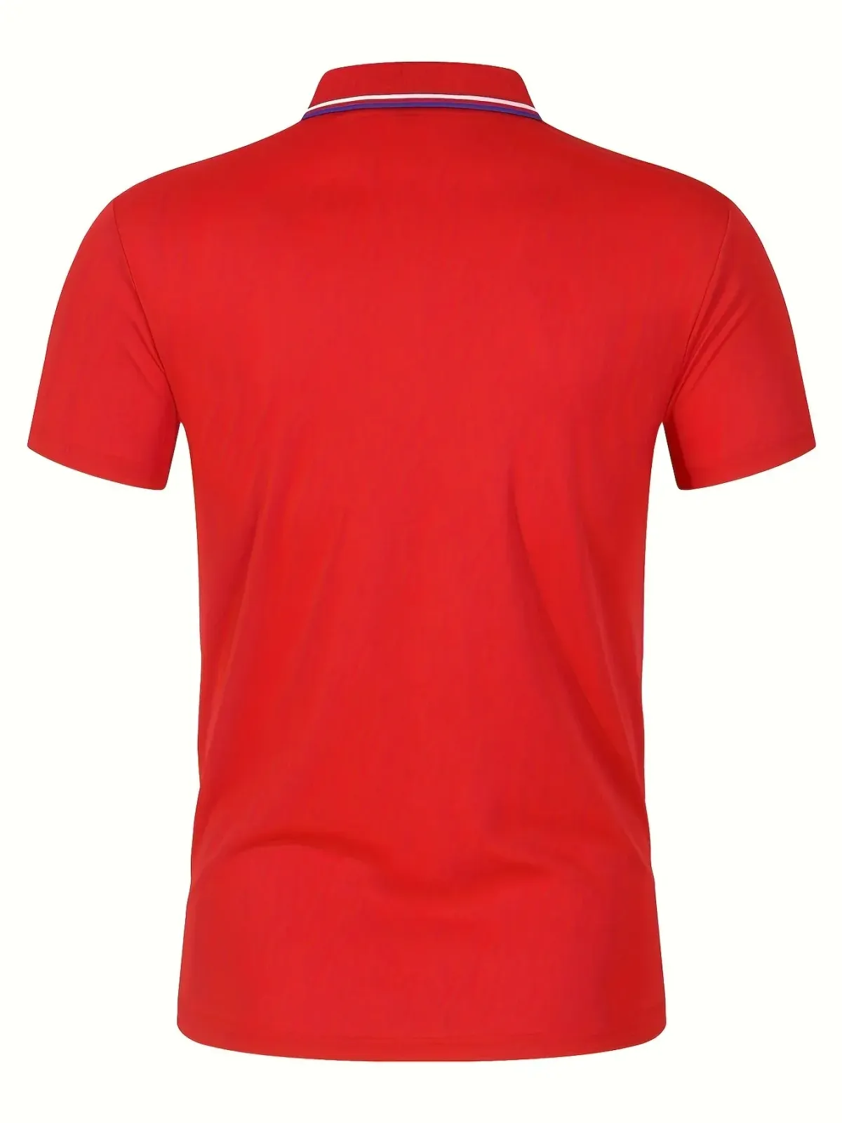 Men's Summer Breathable Polyester Polo Shirt - Solid Color, Short Sleeve, Casual & Comfortable for Everyday Wear showcase 26