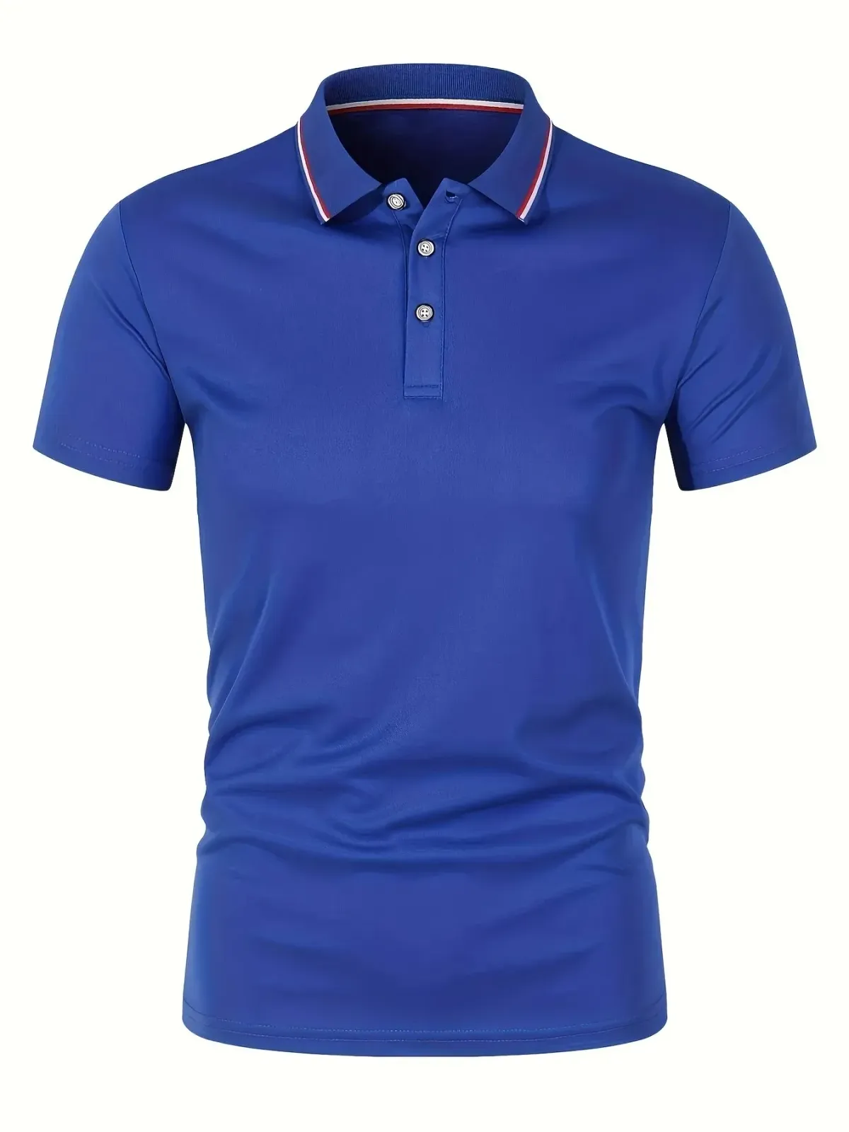 Men's Summer Breathable Polyester Polo Shirt - Solid Color, Short Sleeve, Casual & Comfortable for Everyday Wear showcase 16
