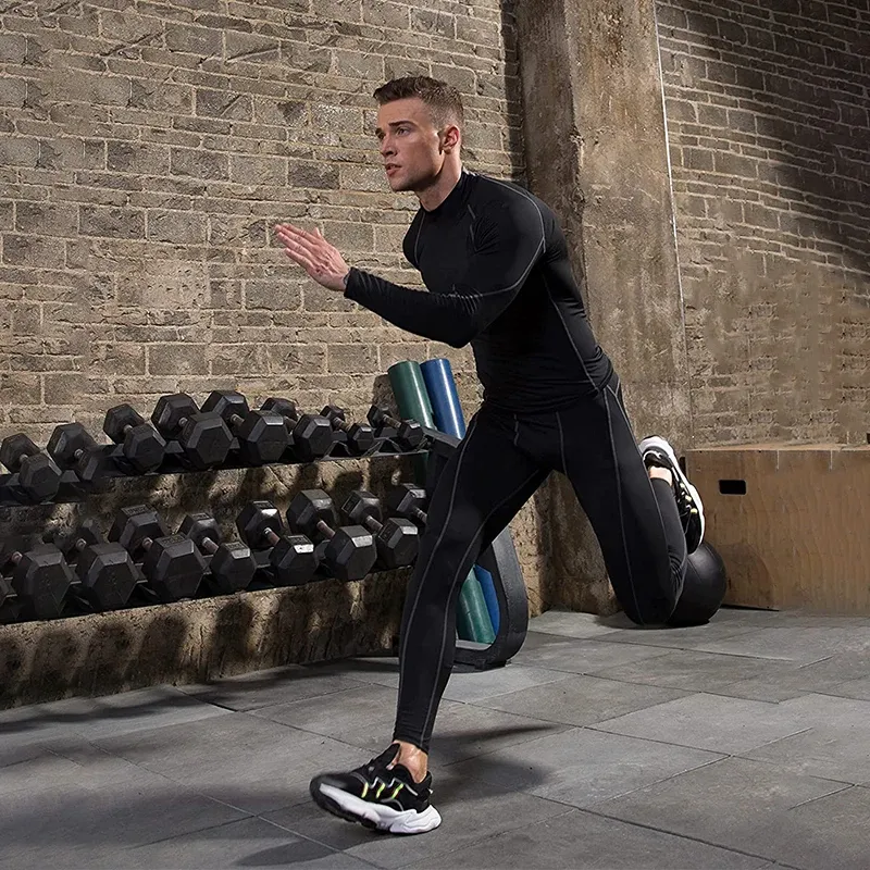 Men's Long Sleeve Compression T-Shirt - Quick Dry Sportswear for Gym, Fitness, Bodybuilding, and Jogging Workouts showcase 5