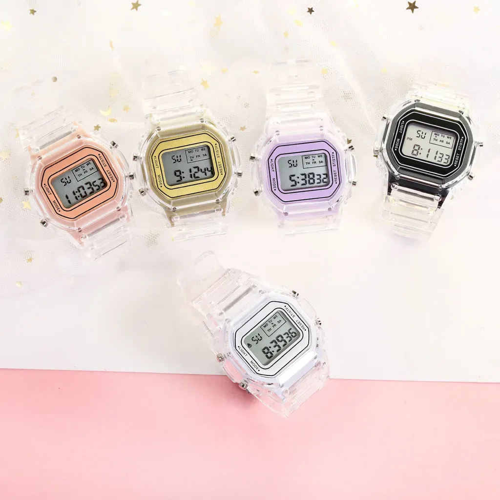 Luxury Rose Gold LED Digital Watch for Women - Fashion Silicone Band Electronic Clock, Casual Ladies Timepiece showcase 10