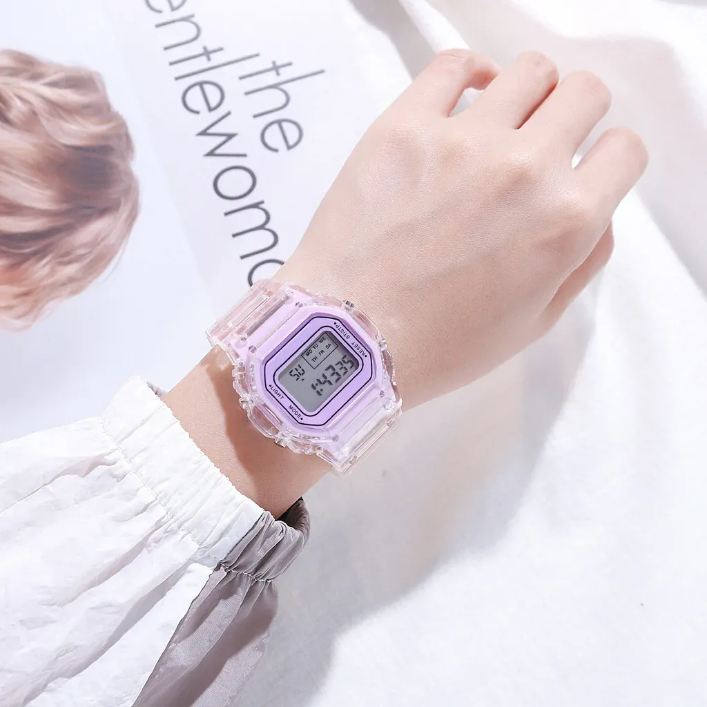 Luxury Rose Gold LED Digital Watch for Women - Fashion Silicone Band Electronic Clock, Casual Ladies Timepiece showcase 19