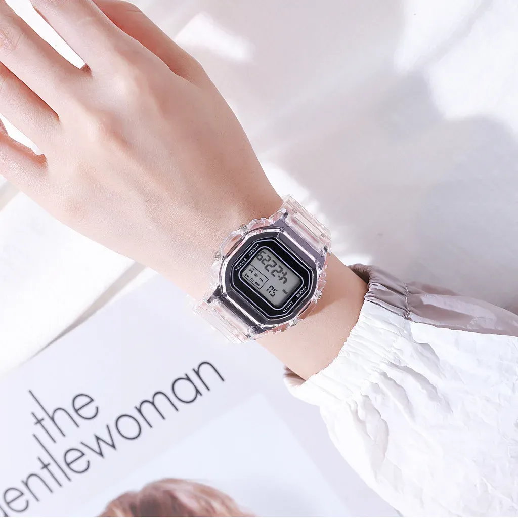 Luxury Rose Gold LED Digital Watch for Women - Fashion Silicone Band Electronic Clock, Casual Ladies Timepiece showcase 12
