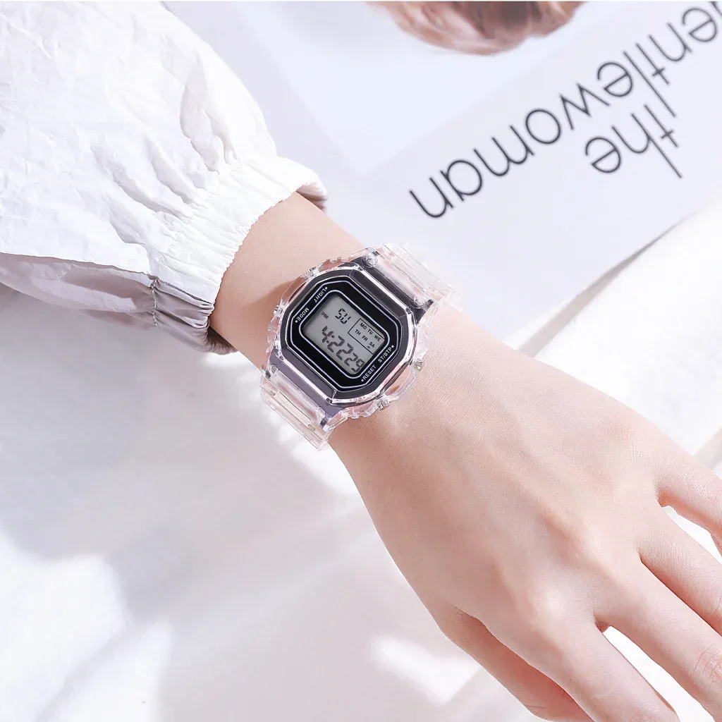 Luxury Rose Gold LED Digital Watch for Women - Fashion Silicone Band Electronic Clock, Casual Ladies Timepiece showcase 11