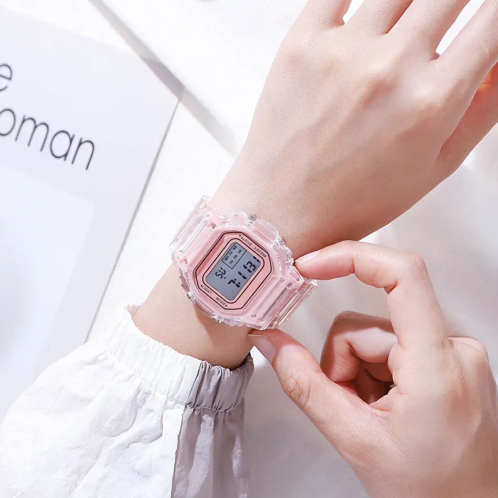 Luxury Rose Gold LED Digital Watch for Women - Fashion Silicone Band Electronic Clock, Casual Ladies Timepiece showcase 16