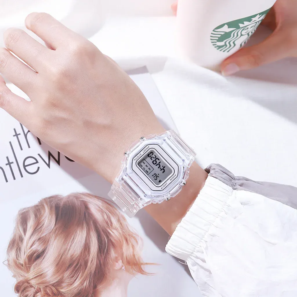 Luxury Rose Gold LED Digital Watch for Women - Fashion Silicone Band Electronic Clock, Casual Ladies Timepiece showcase 14