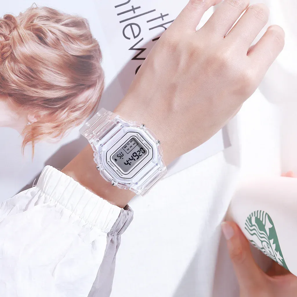 Luxury Rose Gold LED Digital Watch for Women - Fashion Silicone Band Electronic Clock, Casual Ladies Timepiece showcase 13