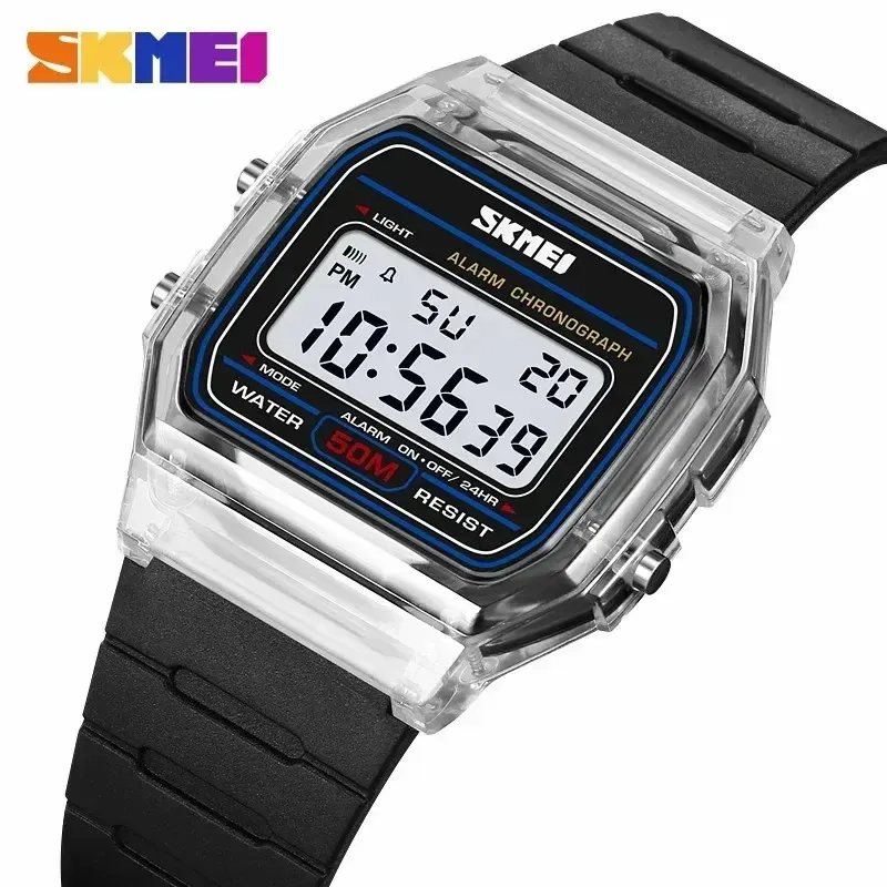SKMEI 2056 Waterproof Digital Sports Watch for Men & Women - Electronic Countdown, Date Display, Casual & Outdoor Use thumbnail 3