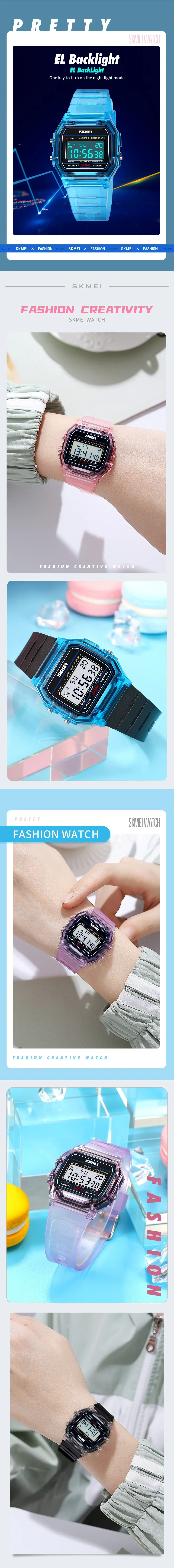 SKMEI 2056 Waterproof Digital Sports Watch for Men & Women - Electronic Countdown, Date Display, Casual & Outdoor Use showcase 2