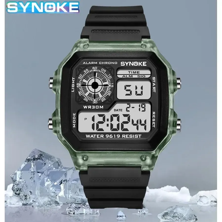 SYNOKE Digital Sports Watch for Men & Women: Waterproof, Luminous, Multifunction with Week Display - Ideal for Outdoor Running, Students, Couples thumbnail 1