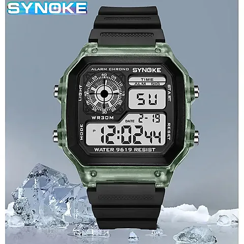 SYNOKE Digital Sports Watch for Men & Women: Waterproof, Luminous, Multifunction with Week Display - Ideal for Outdoor Running, Students, Couples