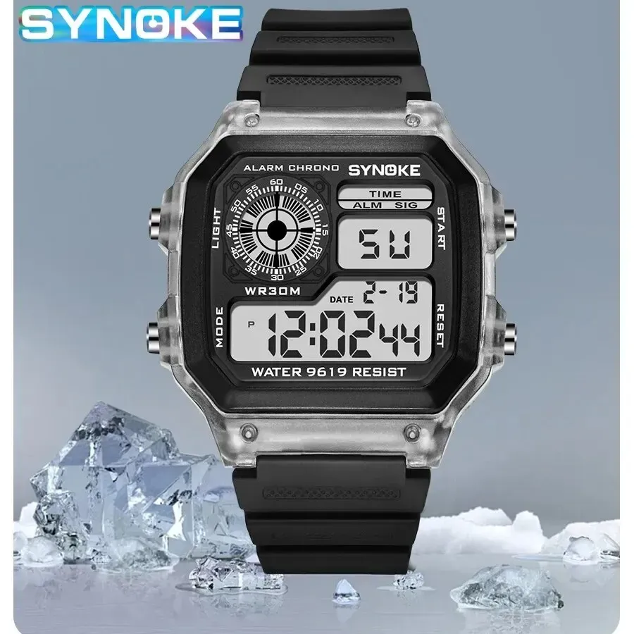 SYNOKE Digital Sports Watch for Men & Women: Waterproof, Luminous, Multifunction with Week Display - Ideal for Outdoor Running, Students, Couples thumbnail 5