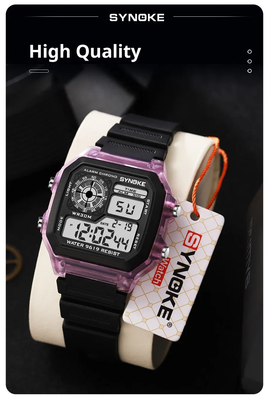 SYNOKE Digital Sports Watch for Men & Women - Waterproof, Luminous, Multifunction with Week Display - Ideal for Outdoor Running & Students showcase 8