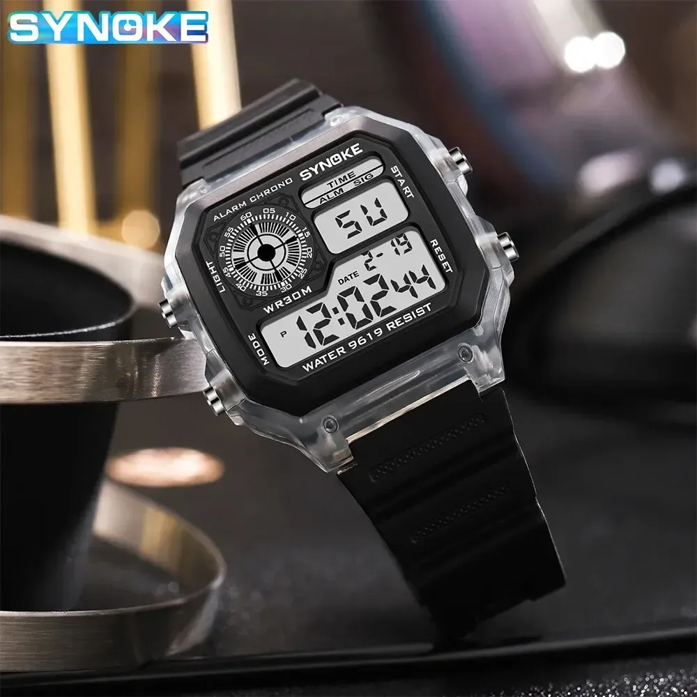 SYNOKE Digital Sports Watch for Men & Women - Waterproof, Luminous, Multifunction with Week Display - Ideal for Outdoor Running & Students thumbnail 2