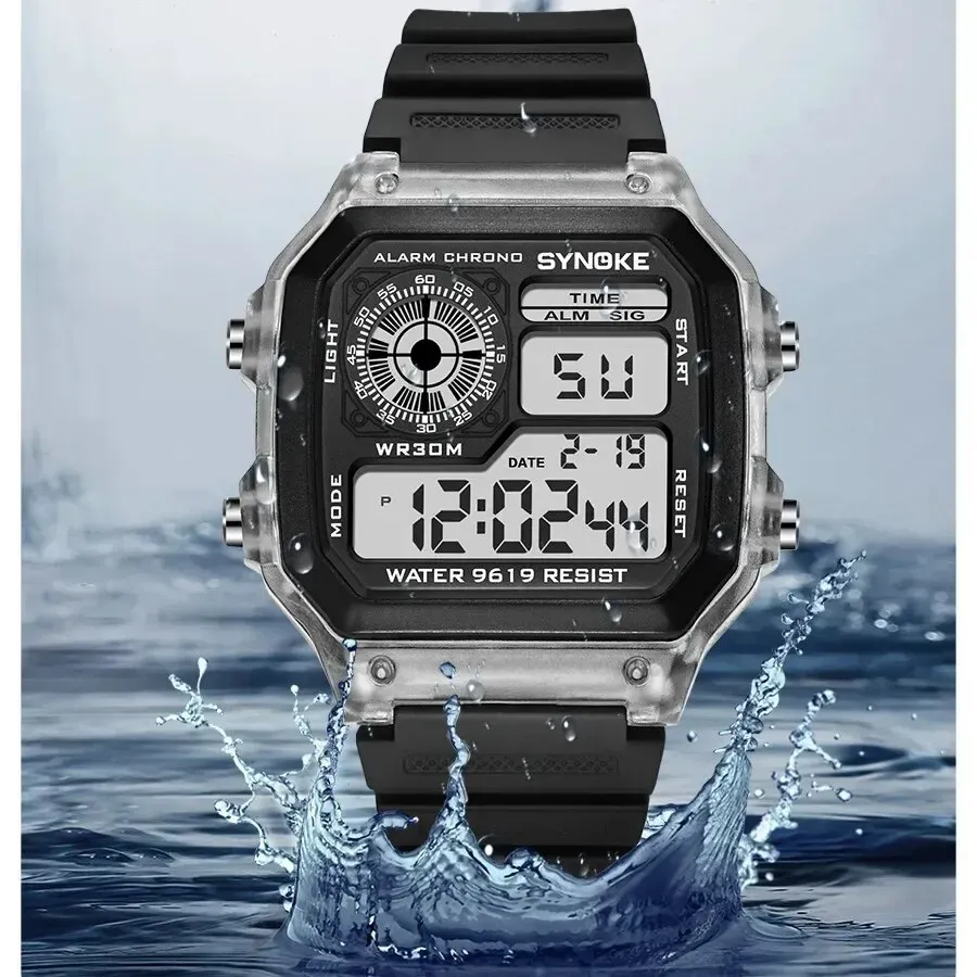 SYNOKE Digital Sports Watch for Men & Women - Waterproof, Luminous, Multifunction with Week Display - Ideal for Outdoor Running & Students thumbnail 3