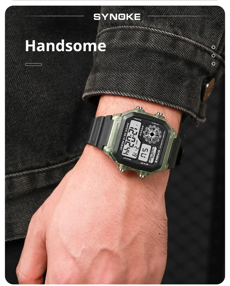 SYNOKE Digital Sports Watch for Men & Women - Waterproof, Luminous, Multifunction with Week Display - Ideal for Outdoor Running & Students showcase 7