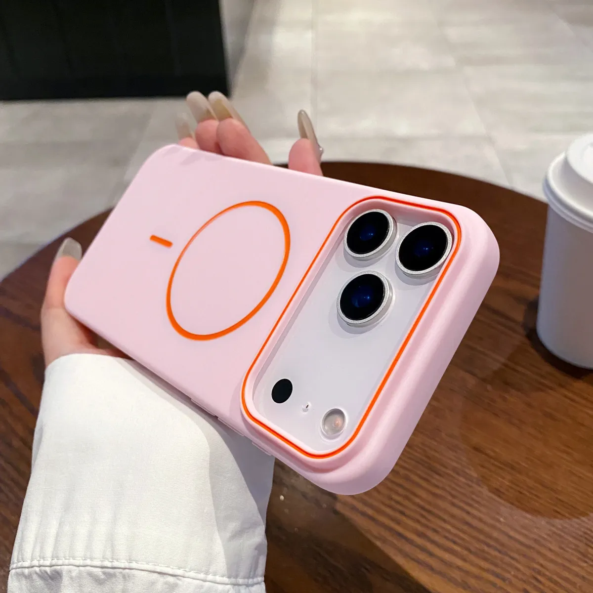 Luxury Magnetic Matte Soft Phone Case for iPhone 17 Pro Max, 16E, 15, 14, 13, 12, 11 - Shockproof Magsafe Wireless Charging Cover showcase 8