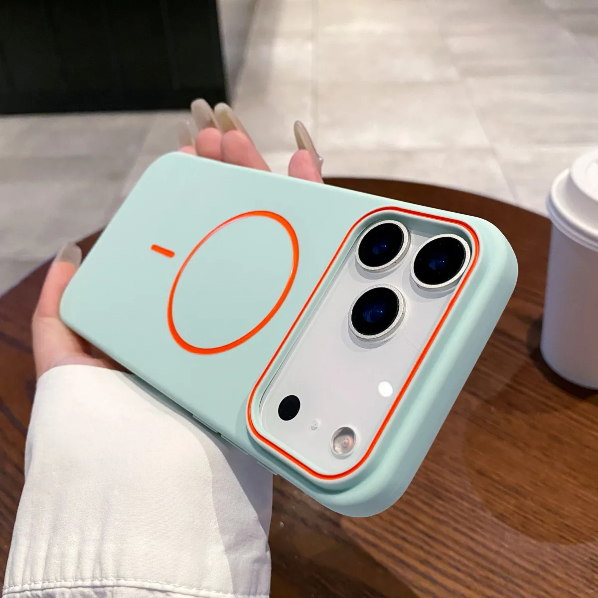 Luxury Magnetic Matte Soft Phone Case for iPhone 17 Pro Max, 16E, 15, 14, 13, 12, 11 - Shockproof Magsafe Wireless Charging Cover showcase 6