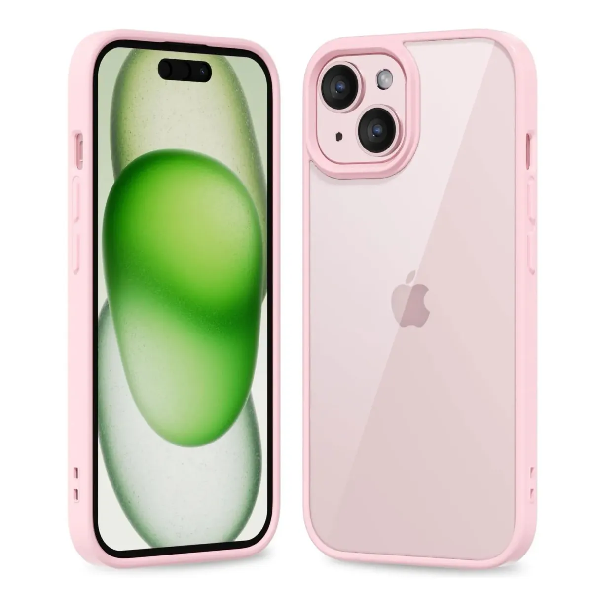 iPhone 16 15 14 13 12 11 Pro Max Silicone Case with Transparent Back and Shockproof Bumper Cover for XR Xs 12 Mini, Protective Phone Accessory showcase 10