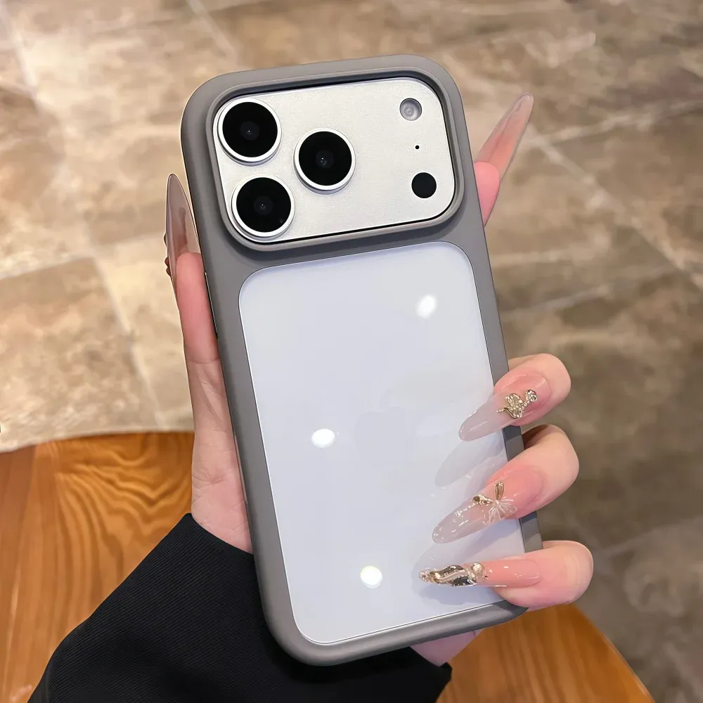 iPhone 17 Pro Max/Pro/Air Crystal Clear Case with Intelligent Camera Touch Button, Transparent Shockproof Cover, Premium Protective Funda showcase 21