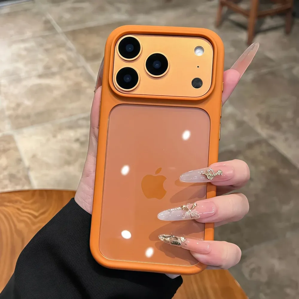 iPhone 17 Pro Max/Pro/Air Crystal Clear Case with Intelligent Camera Touch Button, Transparent Shockproof Cover, Premium Protective Funda showcase 2