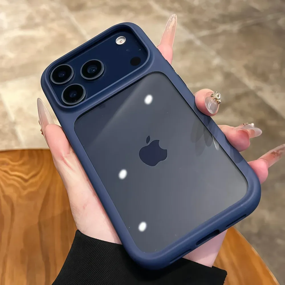 iPhone 17 Pro Max/Pro/Air Crystal Clear Case with Intelligent Camera Touch Button, Transparent Shockproof Cover, Premium Protective Funda showcase 7