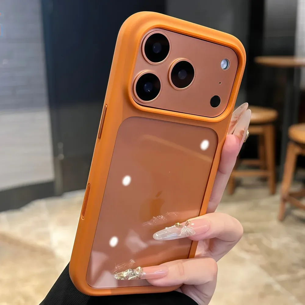iPhone 17 Pro Max/Pro/Air Crystal Clear Case with Intelligent Camera Touch Button, Transparent Shockproof Cover, Premium Protective Funda showcase 3