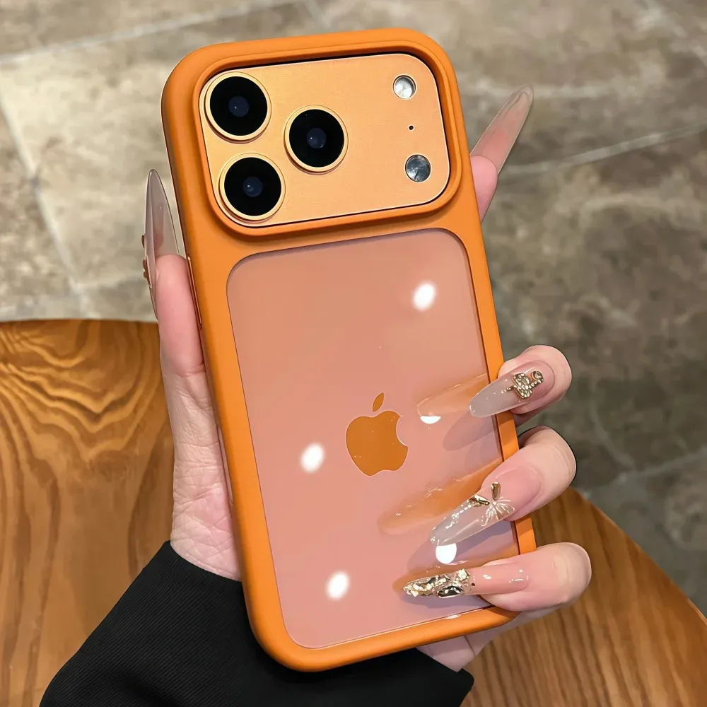 iPhone 17 Pro Max/Pro/Air Crystal Clear Case with Intelligent Camera Touch Button, Transparent Shockproof Cover, Premium Protective Funda showcase 4