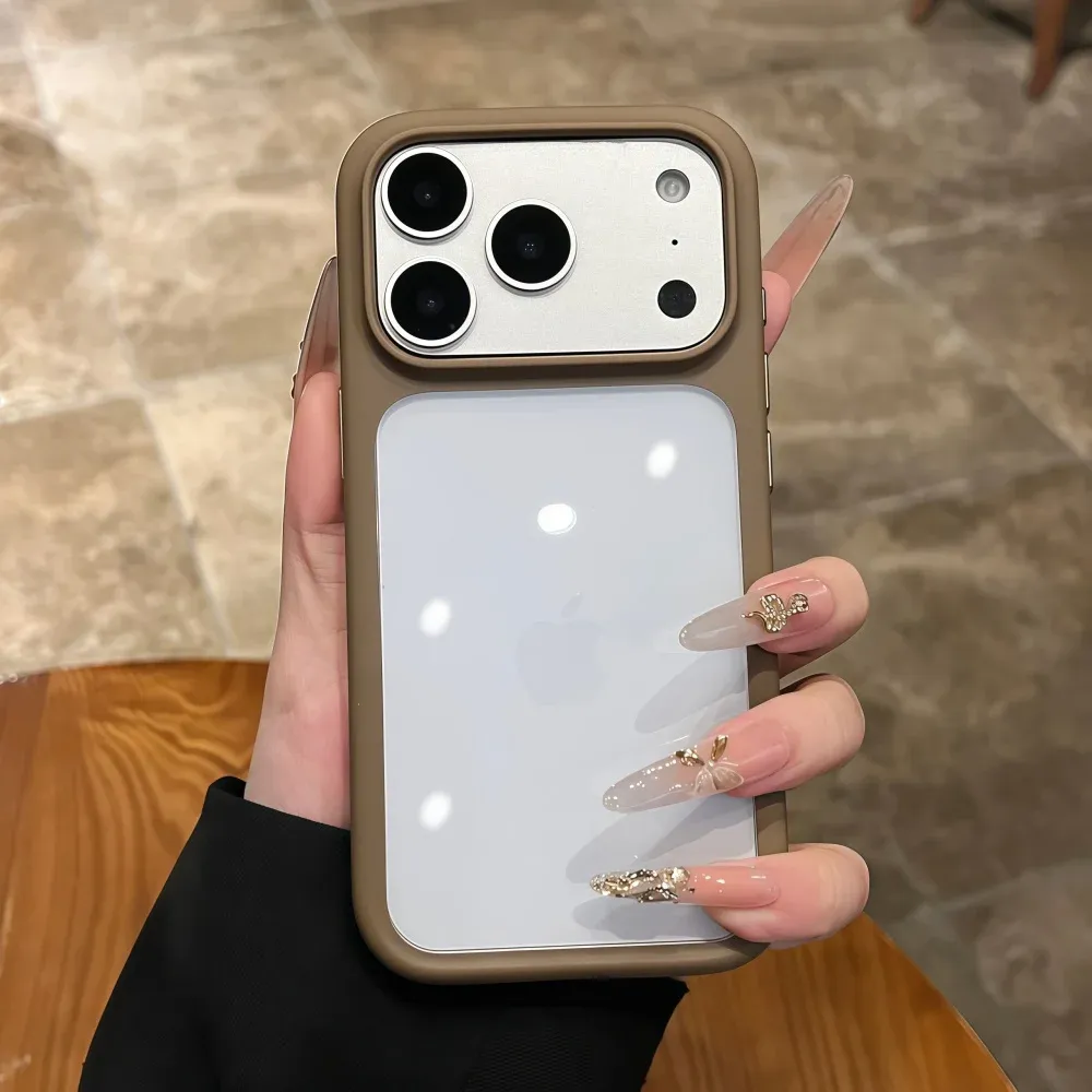 iPhone 17 Pro Max/Pro/Air Crystal Clear Case with Intelligent Camera Touch Button, Transparent Shockproof Cover, Premium Protective Funda showcase 12