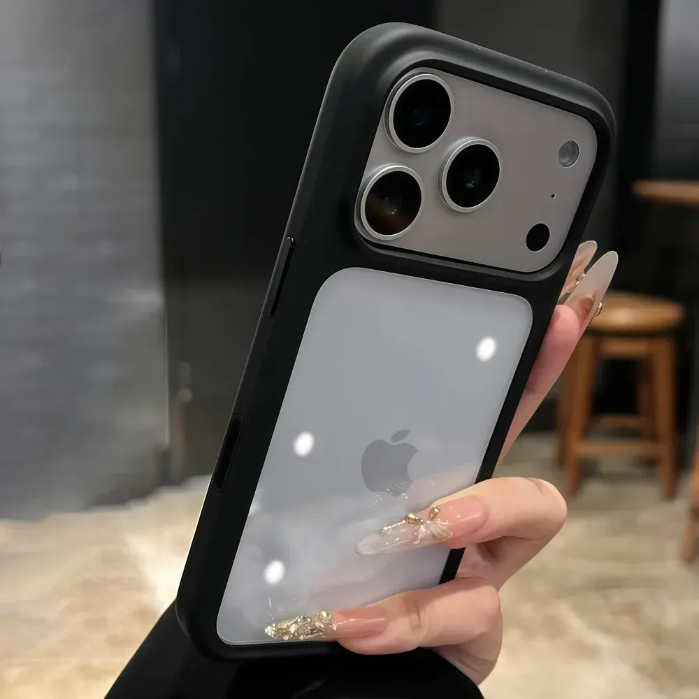 iPhone 17 Pro Max/Pro/Air Crystal Clear Case with Intelligent Camera Touch Button, Transparent Shockproof Cover, Premium Protective Funda showcase 15