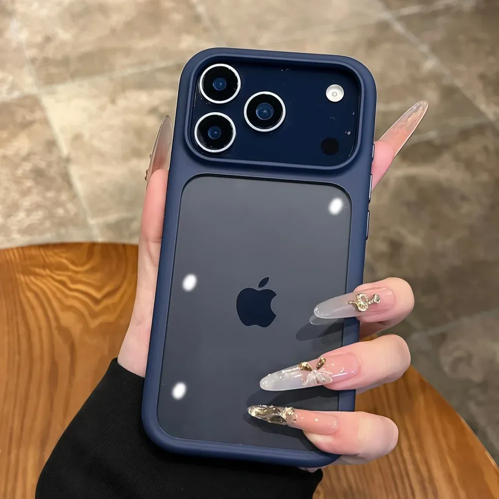 iPhone 17 Pro Max/Pro/Air Crystal Clear Case with Intelligent Camera Touch Button, Transparent Shockproof Cover, Premium Protective Funda showcase 6