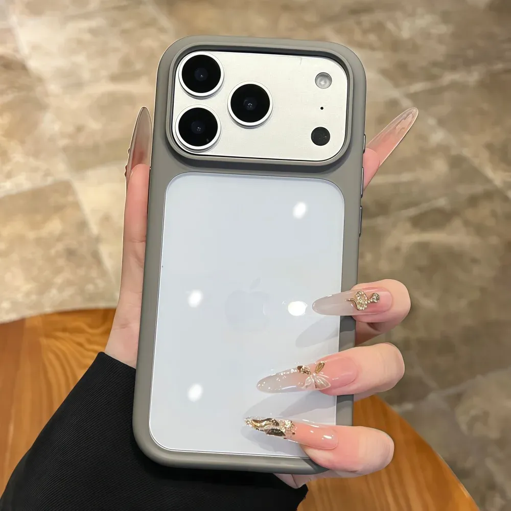 iPhone 17 Pro Max/Pro/Air Crystal Clear Case with Intelligent Camera Touch Button, Transparent Shockproof Cover, Premium Protective Funda showcase 20
