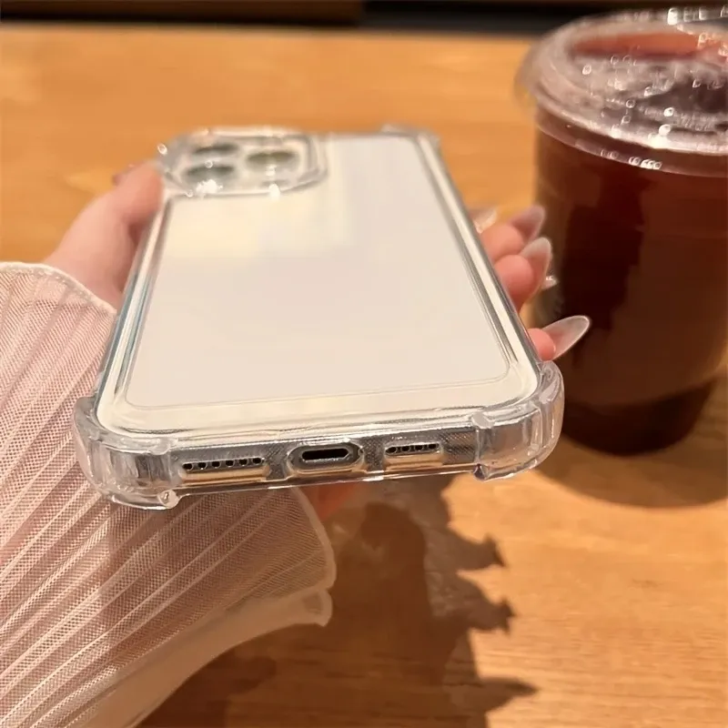 Luxury Clear Shockproof Case for iPhone 15 14 13 12 11 16 Pro Max Plus - Crystal Transparent Bumper Cover for Phone Accessories showcase 4