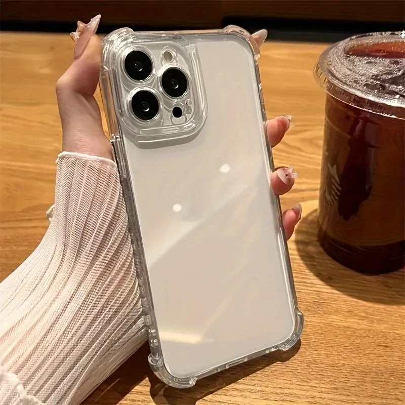 Luxury Clear Shockproof Case for iPhone 15 14 13 12 11 16 Pro Max Plus - Crystal Transparent Bumper Cover for Phone Accessories showcase 6