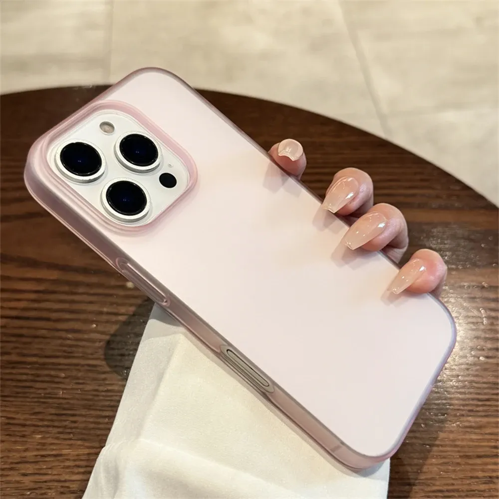 iPhone 16 15 14 Pro Max Plus 13 12 11 XR XS Shockproof Soft Matte Candy Transparent Silicone Case with Bumper Cover showcase 6