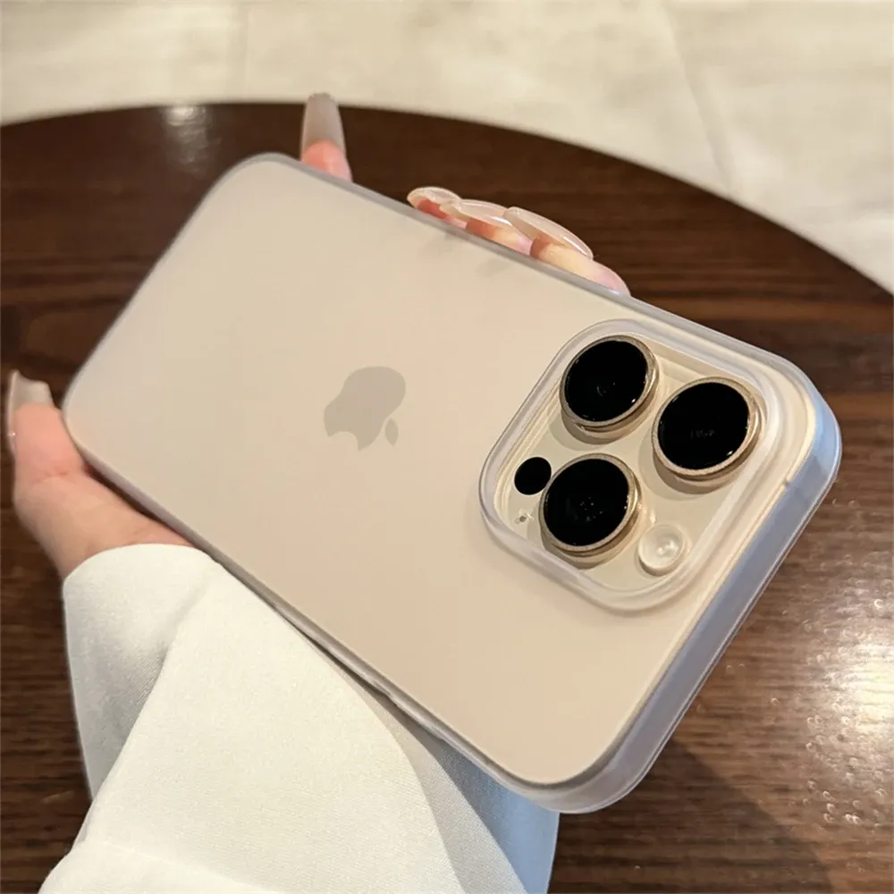 iPhone 16 15 14 Pro Max Plus 13 12 11 XR XS Shockproof Soft Matte Candy Transparent Silicone Case with Bumper Cover showcase 5