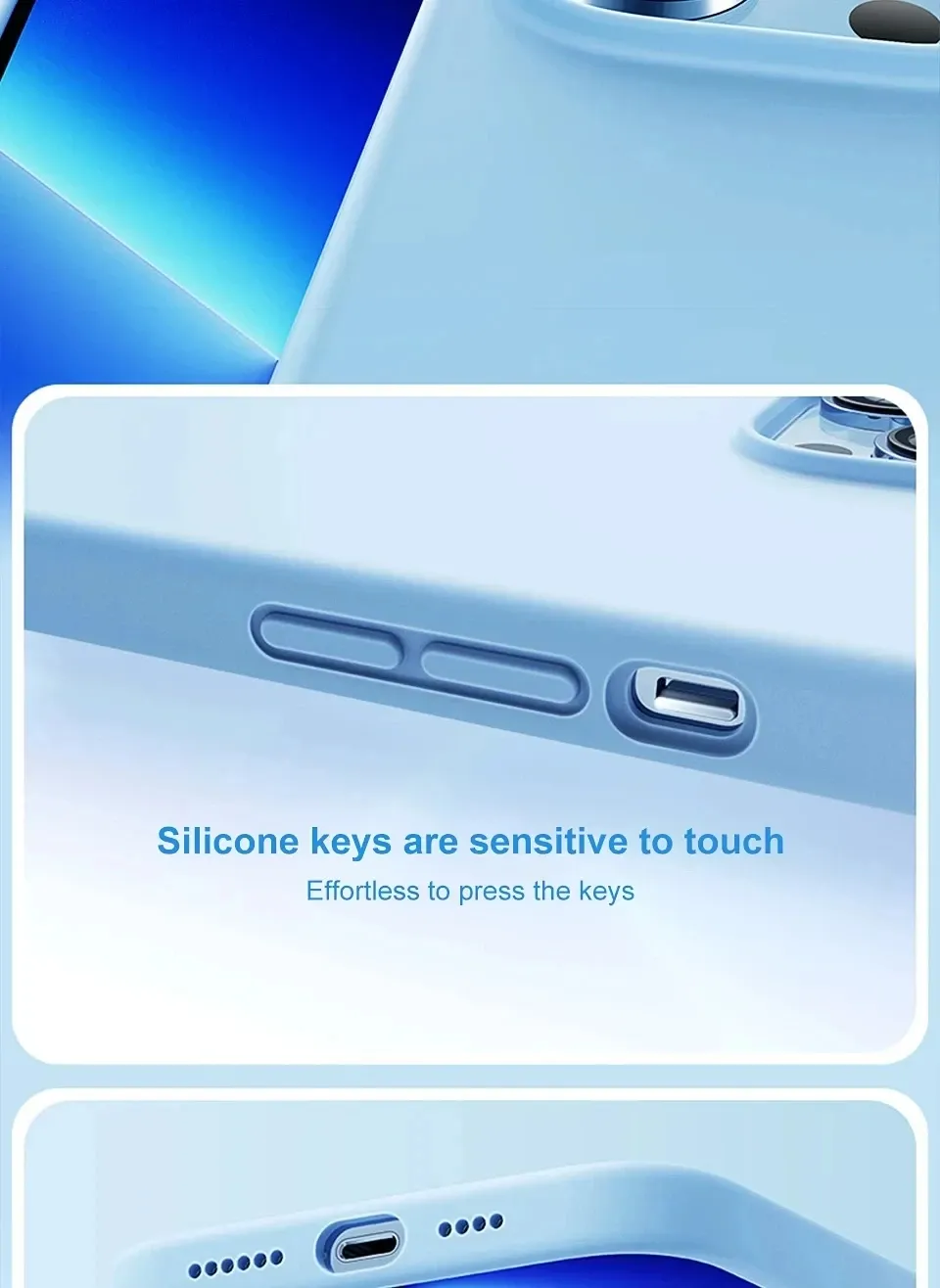 Luxury Shockproof Liquid Silicone Case for iPhone 11-17 Pro Max Air Plus, Soft Protective Phone Cover Accessories showcase 9