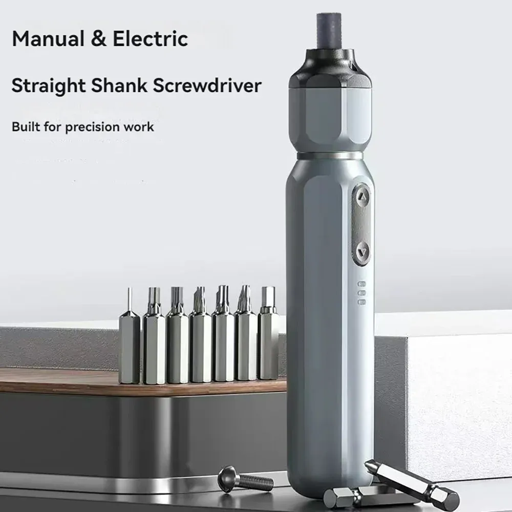 Mini Cordless Electric Screwdriver, Rechargeable Lithium Battery, Auto/Manual Dual Mode, Household Small Electric Drill for DIY Projects and Furniture Assembly thumbnail 1