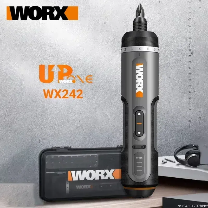 Worx WX242 4V Smart Cordless Electric Screwdriver Set - Portable Mini Power Screw Driver with USB Rechargeable Handle and 30 Bit Set for Home Repair and DIY Projects thumbnail 1