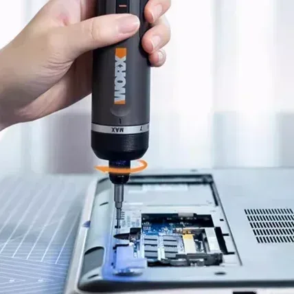 Worx WX242 4V Smart Cordless Electric Screwdriver Set - Portable Mini Power Screw Driver with USB Rechargeable Handle and 30 Bit Set for Home Repair and DIY Projects thumbnail 2