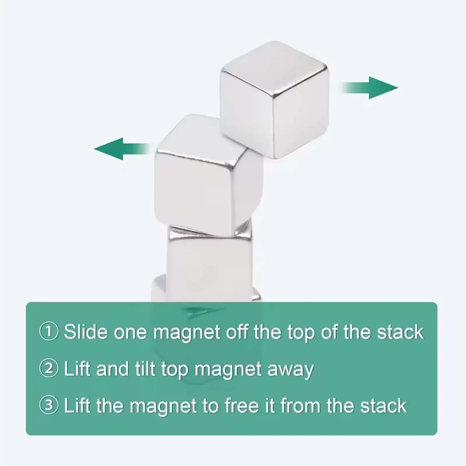 Strong Mini Magnetic Cubes 5x5x5mm, 50/100 Pcs Small Square Neodymium Magnets for Fridge, Whiteboard, Crafts, DIY Projects, Office Organization thumbnail 6