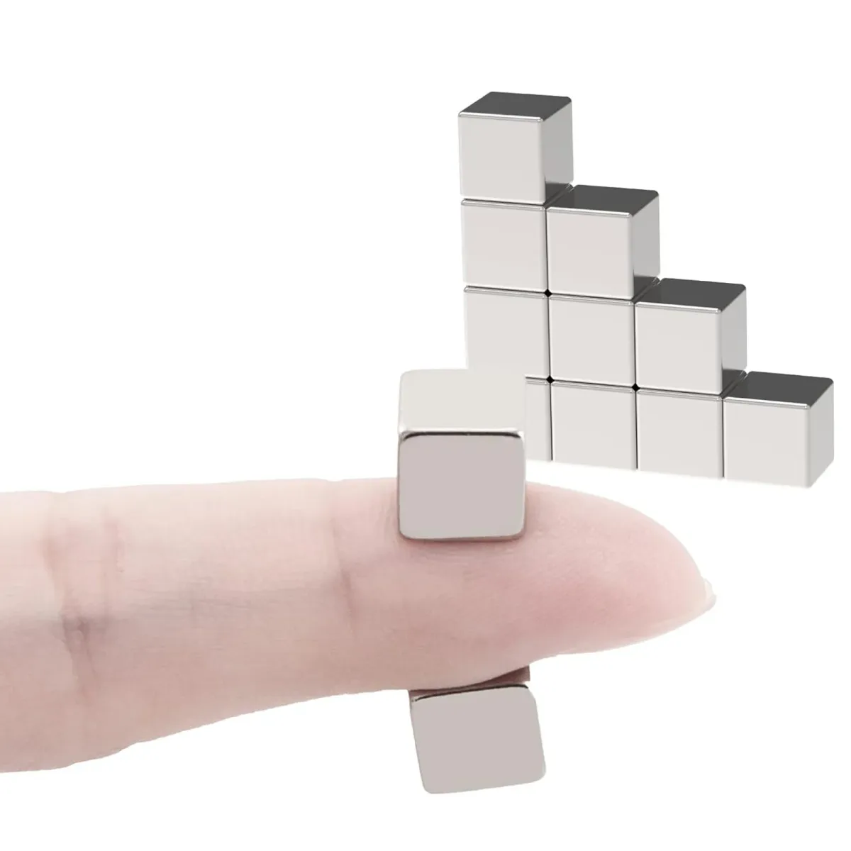 Strong Mini Magnetic Cubes 5x5x5mm - 50/100 Pcs Small Neodymium Magnets for Fridge, Whiteboard, Crafts, DIY Projects & Educational Tools showcase 2