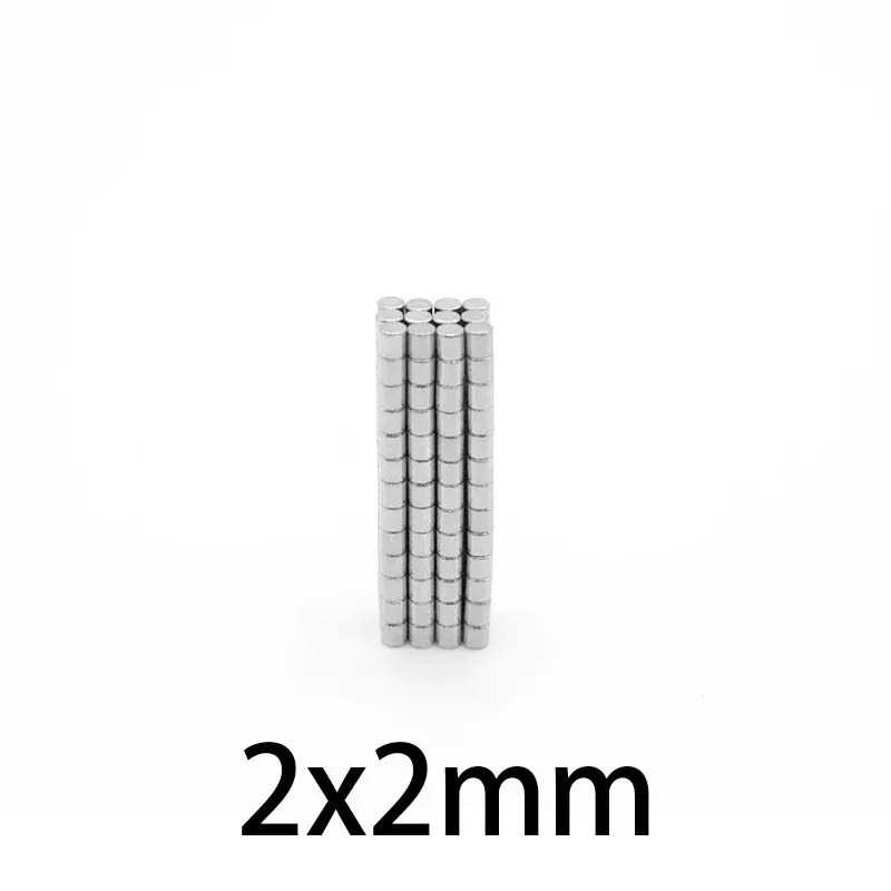 2x2mm Mini Strong Disc Neodymium Magnets - Powerful Small Rare Earth Magnets for DIY Crafts, Fridge, Science Projects, Education & Hobbies thumbnail 2