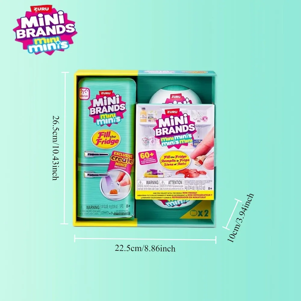 ZURU Original Mini Fridge Set Mystery Blind Box Toy Collection - Miniature Supermarket Items for Kids & Adults, Perfect for Playhouse Decor & Novelty Gifts showcase 4