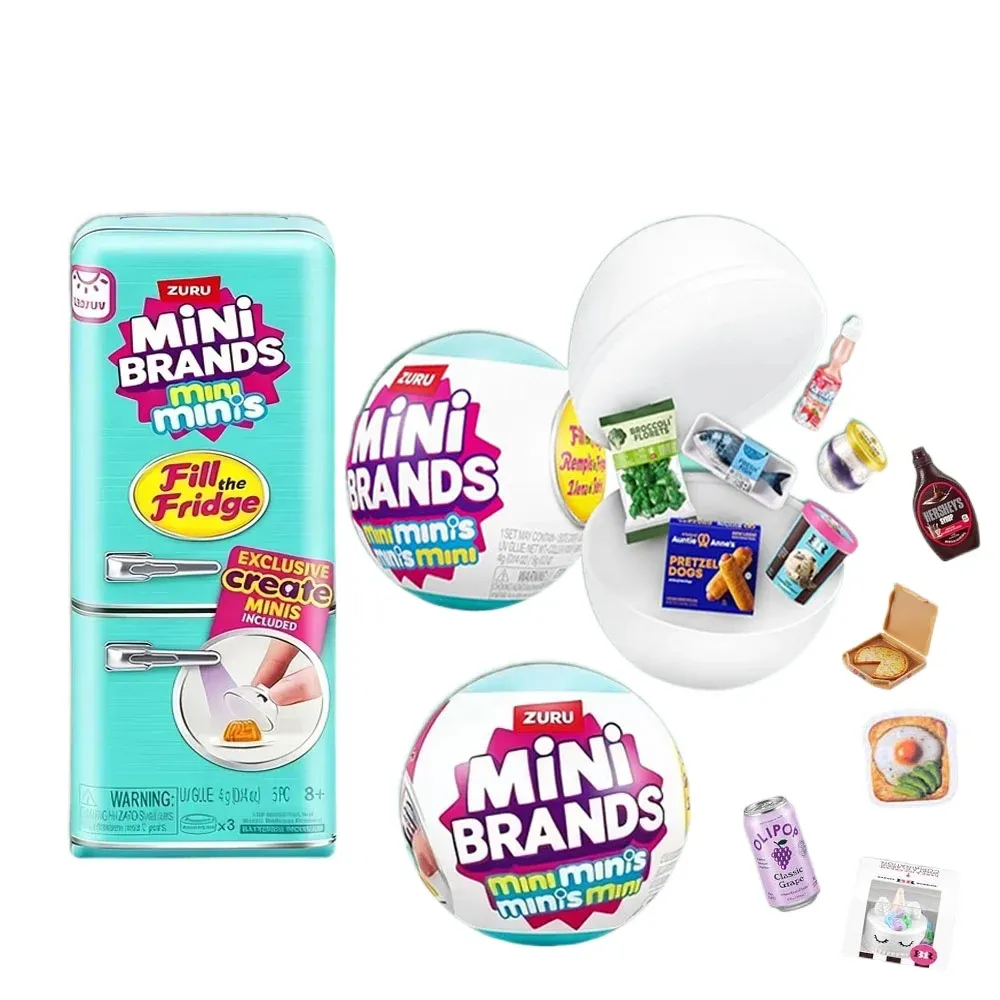 ZURU Original Mini Fridge Set Mystery Blind Box Toy Collection - Miniature Supermarket Items for Kids & Adults, Perfect for Playhouse Decor & Novelty Gifts thumbnail 1