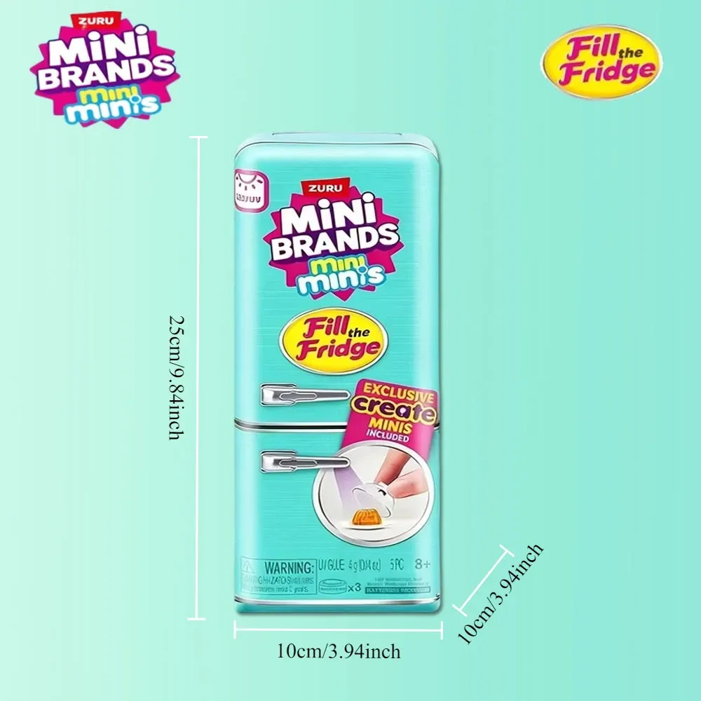 ZURU Original Mini Fridge Set Mystery Blind Box Toy Collection - Miniature Supermarket Items for Kids & Adults, Perfect for Playhouse Decor & Novelty Gifts showcase 2