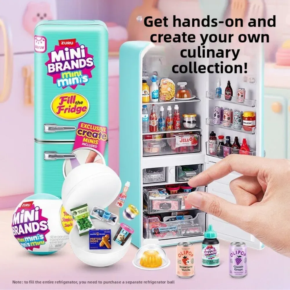 ZURU Original Mini Fridge Set Mystery Blind Box Toy Collection - Miniature Supermarket Items for Kids & Adults, Perfect for Playhouse Decor & Novelty Gifts thumbnail 2