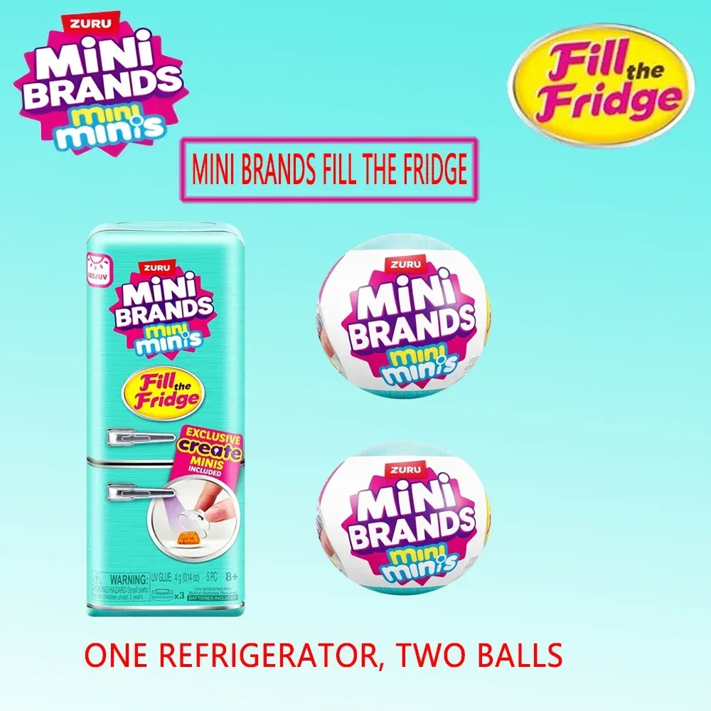ZURU Original Mini Fridge Set Mystery Blind Box Toy Collection - Miniature Supermarket Items for Kids & Adults, Perfect for Playhouse Decor & Novelty Gifts showcase 8