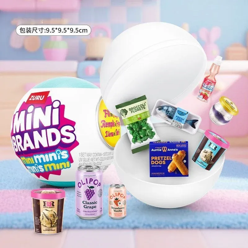 ZURU Original Mini Fridge Set Mystery Blind Box Toy Collection - Miniature Supermarket Items for Kids & Adults, Perfect for Playhouse Decor & Novelty Gifts showcase 6