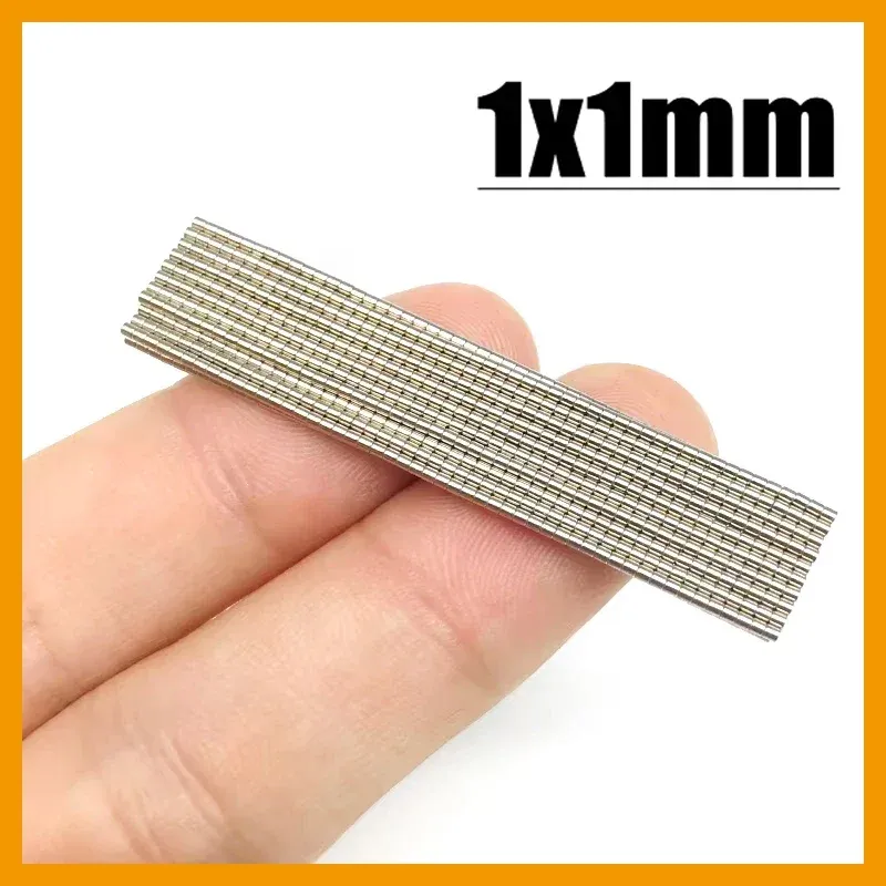 1x1mm Mini Round Magnets - Pack of 5-2000pcs - Small Strong Neodymium Magnets for Office Whiteboard, Fridge Crafts, DIY Home Decor Projects thumbnail 1